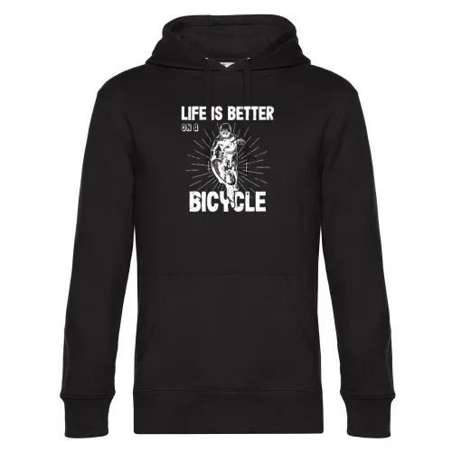 Fahrrad Fahrradfahren MTB Bike Life is Bicycle Hoodie Männer King Hooded