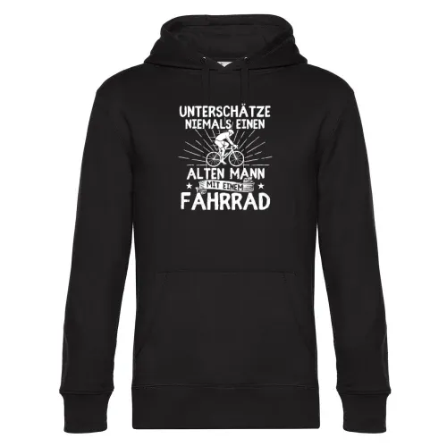 Fahrrad Radfahrer Bike Rentner Alter Mann Spruch Hoodie Männer King Hooded