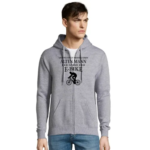 Fahrrad Rentner E Bike Radfahrer Fahrradfahren Hoodie Männer Seven