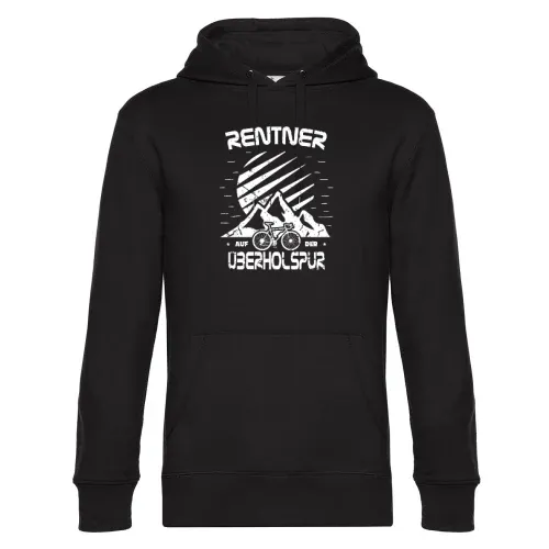 Fahrrad Rentner Spruch Berge Bike lustig Männer Hoodie