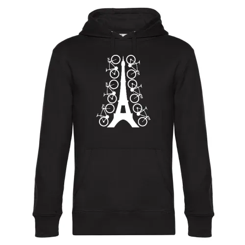 Fahrrad um Eifelturm in Paris Hoodie Männer King Hooded