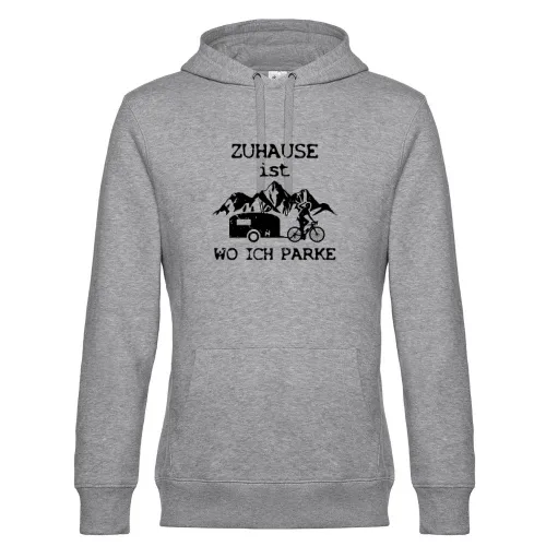 Fahrrad Wohnwagen Zuhause Ist Wo Ich Parke Männer Hoodie