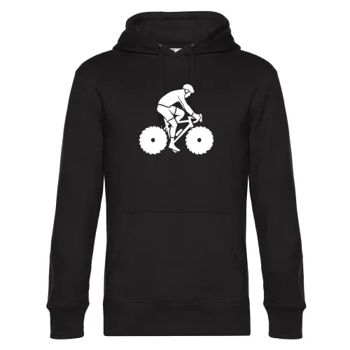 Fahrradfahrer MTB Tischler Biker Sägeblatt Felge Hoodie Männer King Hooded