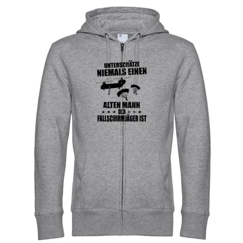 Fallschirmjäger Alter Mann Spruch Skydiver BW Männer Hoodie