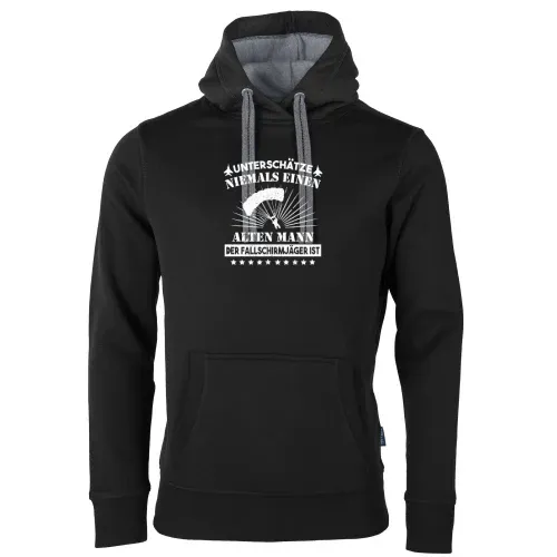 Fallschirmjäger Alter Mann Spruch Skydiver BW Hoodie Männer Unisex Sweat