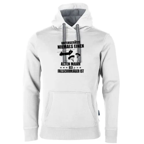 Fallschirmjäger Alter Mann Spruch Skydiver BW Männer Hoodie