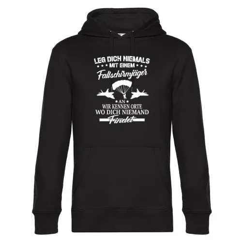 Fallschirmjäger Orte Spruch - BW Falli Geschenk Hoodie Männer King Hooded