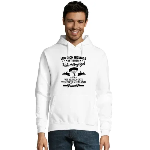 Fallschirmjäger Orte Spruch - BW Falli Geschenk Hoodie Männer Snake