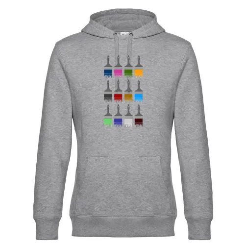 farbige Pinsel Hoodie Männer King Hooded