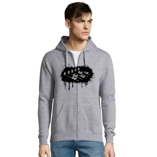 Farbklecks Mischpult Männer Hoodie