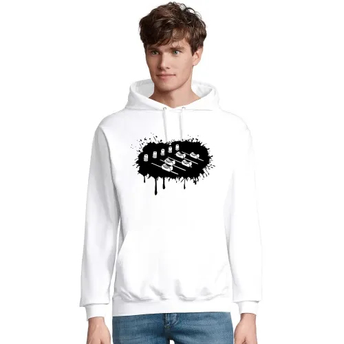 Farbklecks Mischpult Männer Hoodie
