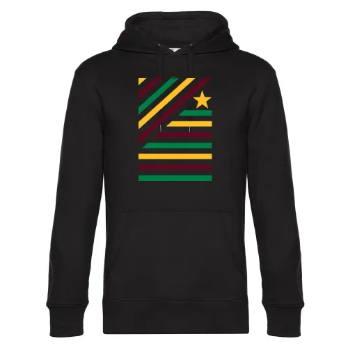 Farbspeil in diagonalen Streifen und Stern 2 Hoodie Männer King Hooded