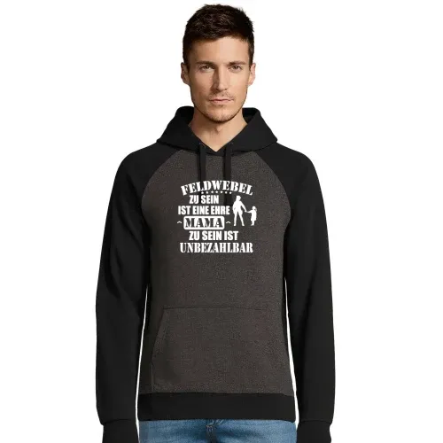 Feldwebel Mama Unbezahlbar Soldatin Mutter Männer Hoodie