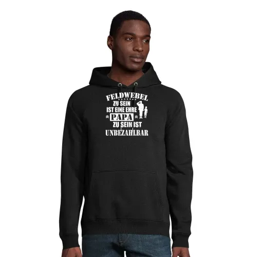 Feldwebel Papa Bundeswehr Unteroffizier Vater BW Hoodie Männer Stellar Bio
