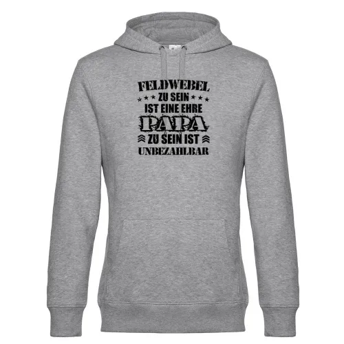 Feldwebel Papa Bundeswehr Unteroffizier Vater BW Hoodie Männer King Hooded