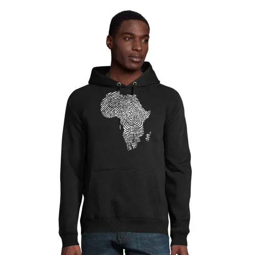 Fingerabdruck Afrika Männer Hoodie