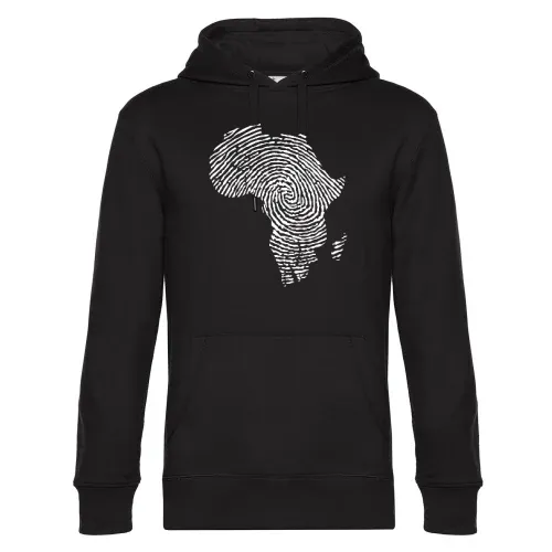 Fingerabdruck Afrika Männer Hoodie