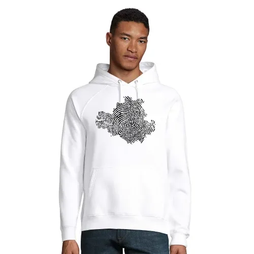 Fingerabdruck Dresden Männer Hoodie
