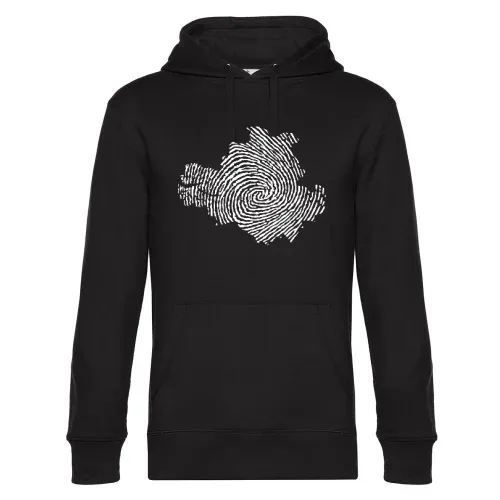 Fingerabdruck Dresden Männer Hoodie