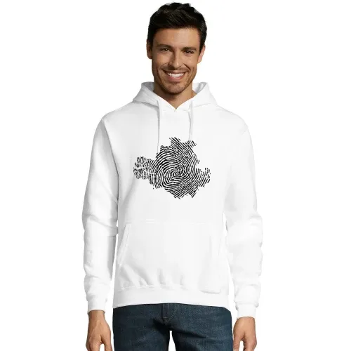 Fingerabdruck Dresden Männer Hoodie