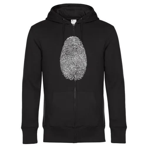 Fingerabdruck Männer Hoodie