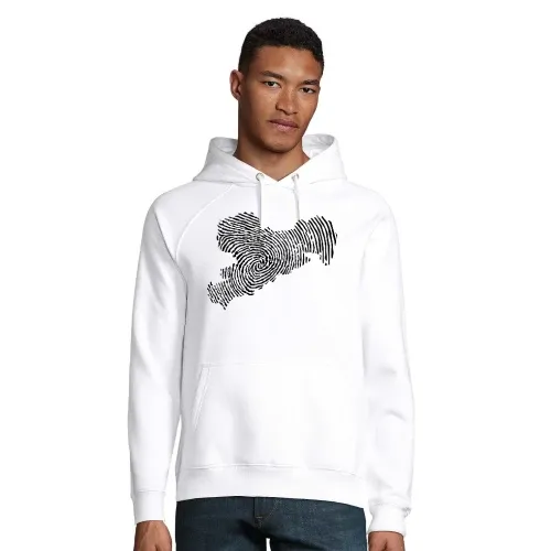 Fingerabdruck Sachsen Männer Hoodie