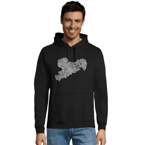 Fingerabdruck Sachsen Männer Hoodie