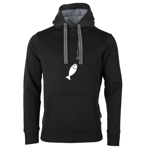 Fisch an der Angeln Männer Hoodie