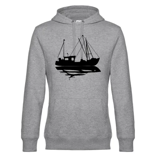 Fischkutter vs. Yacht Männer Hoodie