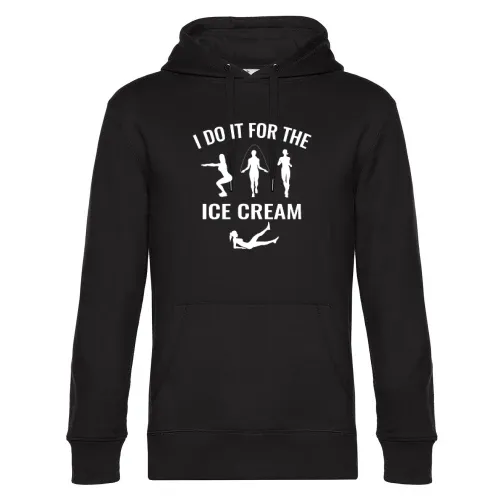 Fitness Sport - I Do It For The Ice Cream Hoodie Männer King Hooded