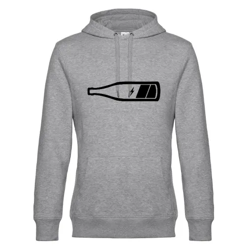 Flaschen Akku Männer Hoodie