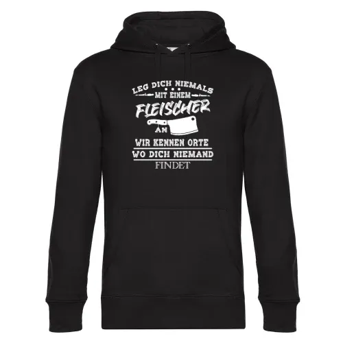 Fleischer Metzger Orte Fleischermeister Schlachter Hoodie Männer King Hooded