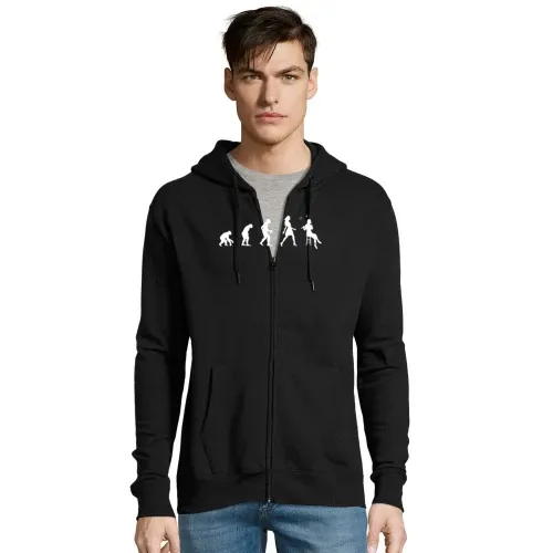 Flötenspielerin Evolution Flötenspieler Flöte Männer Hoodie