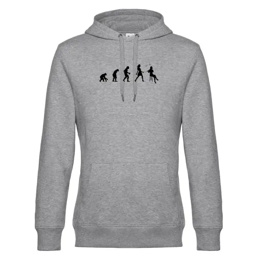 Flötenspielerin Evolution Flötenspieler Flöte Männer Hoodie