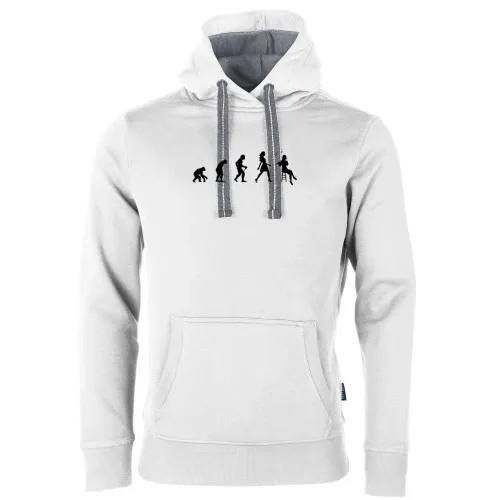 Flötenspielerin Evolution Flötenspieler Flöte Männer Hoodie