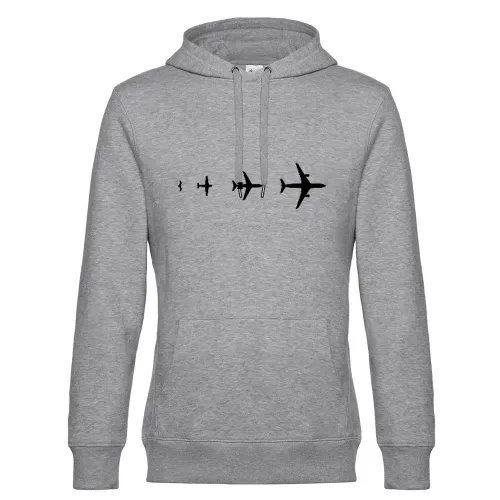 Flugzeug Evolution Hoodie Männer King Hooded