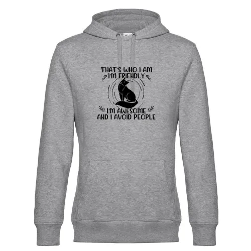 Fox Awesome Avoids People - Fuchs Fuchsliebhaber Hoodie Männer King Hooded
