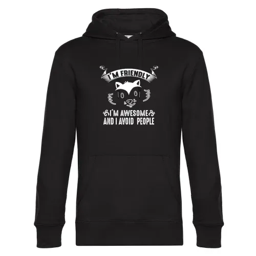 Fox Awesome Avoids People - Fuchs Fuchsliebhaber Hoodie Männer King Hooded
