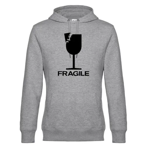 Fragile Zerbrechlich Hoodie Männer King Hooded