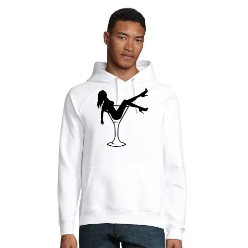 Frau im Glas Männer Hoodie