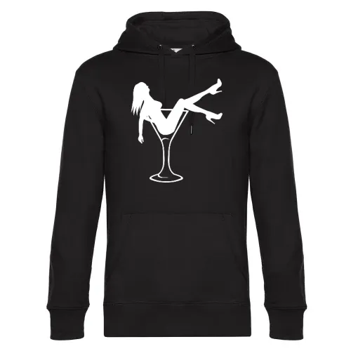 Frau im Glas Männer Hoodie