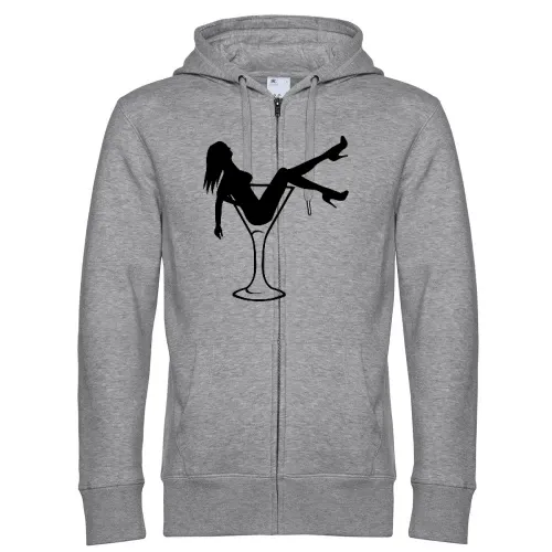 Frau im Glas Männer Hoodie