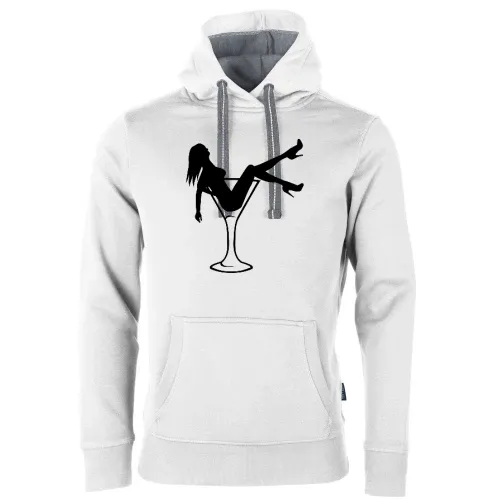 Frau im Glas Männer Hoodie
