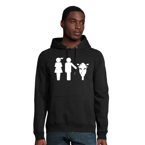 Frau Mann Motorrad Hoodie Männer Stellar Bio