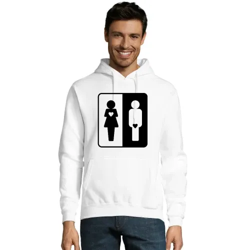 Frau und Mann mit Herz Hoodie Männer Snake