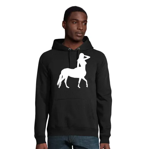 Frauenkörper auf Pferd Hoodie Männer Stellar Bio