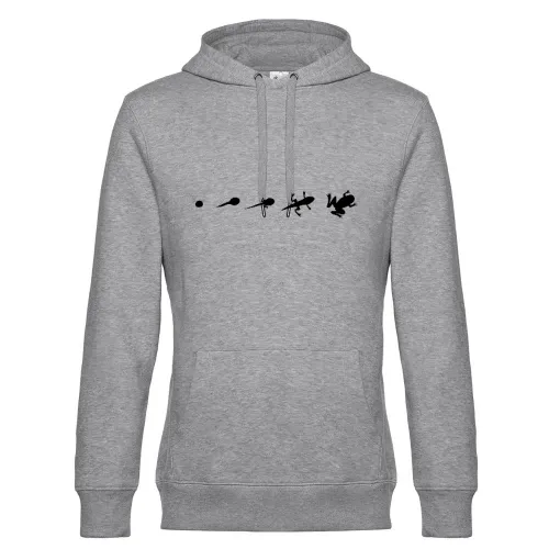 Frosch Evolution Männer Hoodie