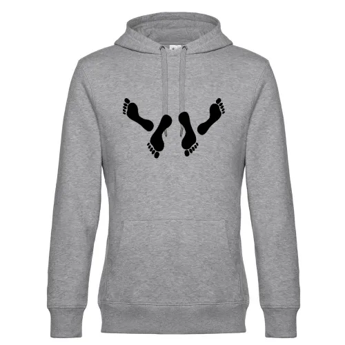 Fußabdruck Pärchen Hoodie Männer King Hooded