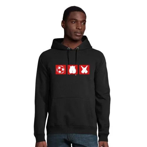 Fussball Ficken Alkohol Hoodie Männer Stellar Bio