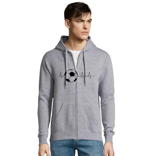 Fussball Herzschlag Männer Hoodie